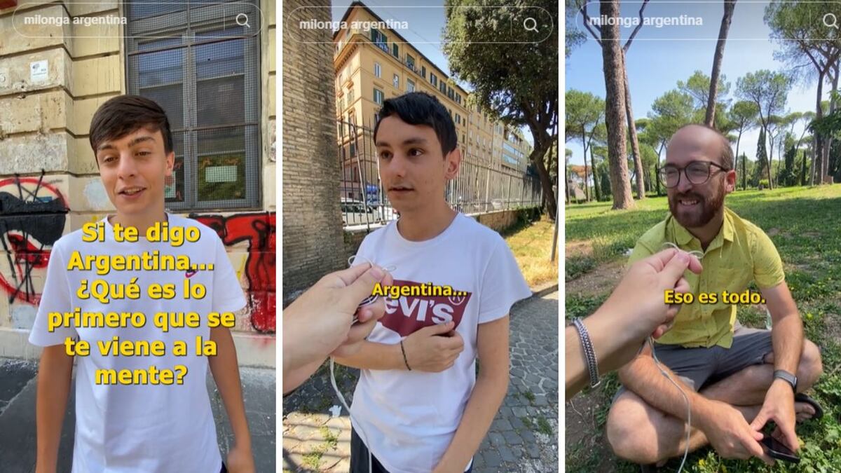 Le preguntó a italianos por lo que se les viene a la mente cuando les dicen Argentina y las respuestas enloquecieron Tiktok
