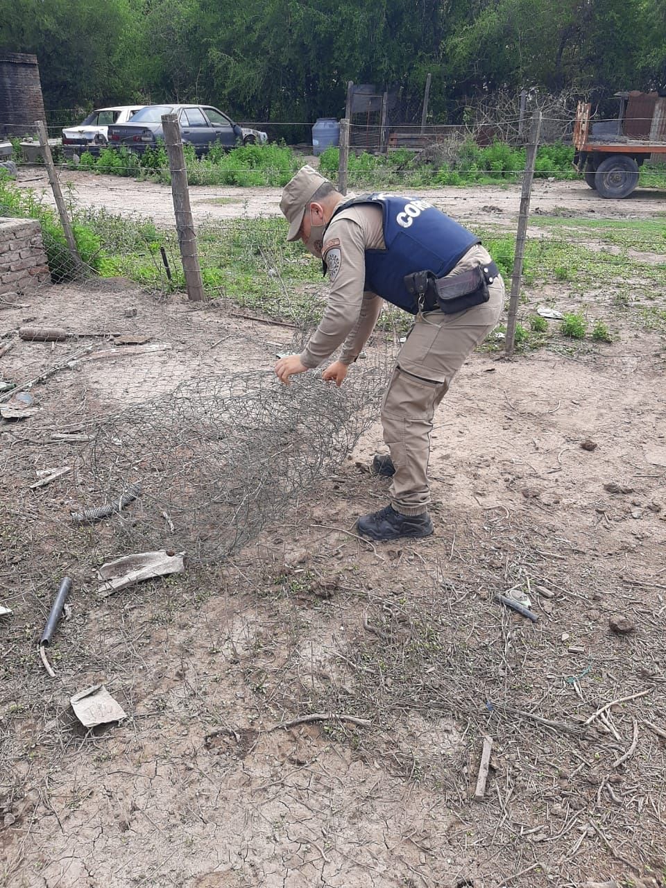 Patrulla Rural secuestro en campo de Transito