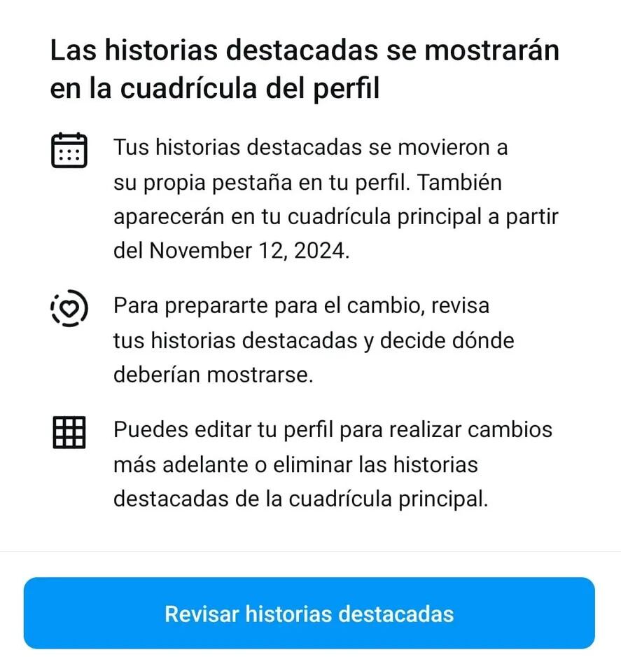 La nueva actualización.