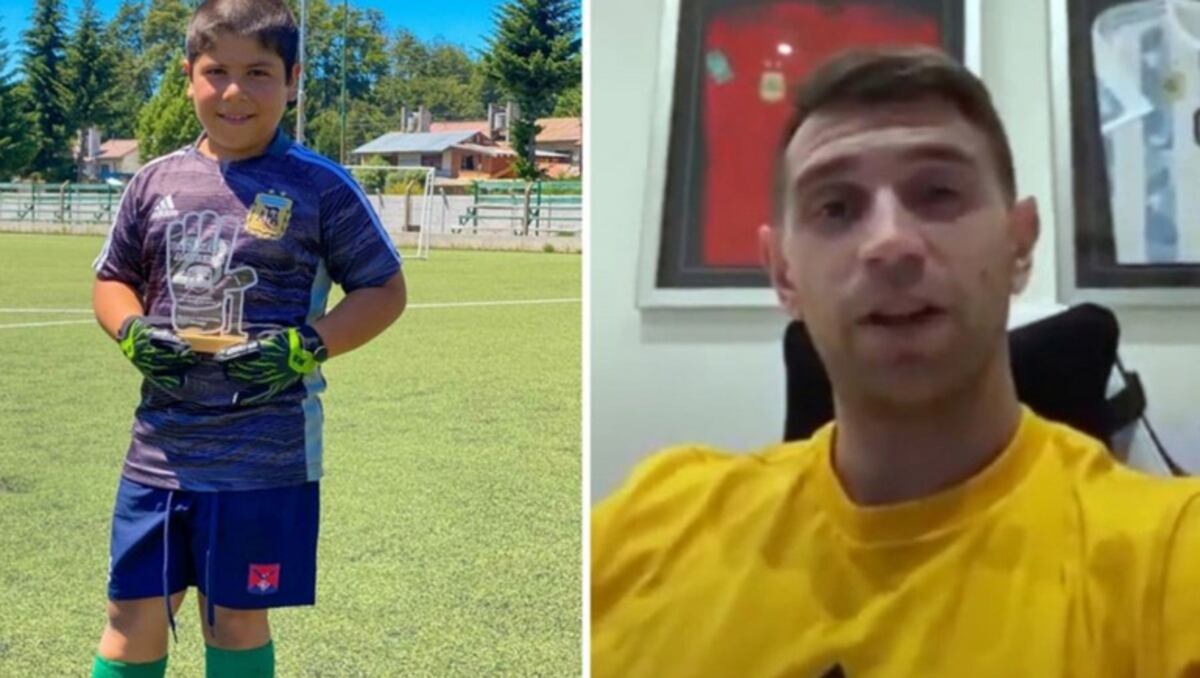 El Dibu Martínez sorprendió a un niño neuquino para Navidad