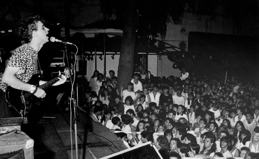 Soda Stereo en una de sus primeras presentaciones. (Andy Cherniavsky)