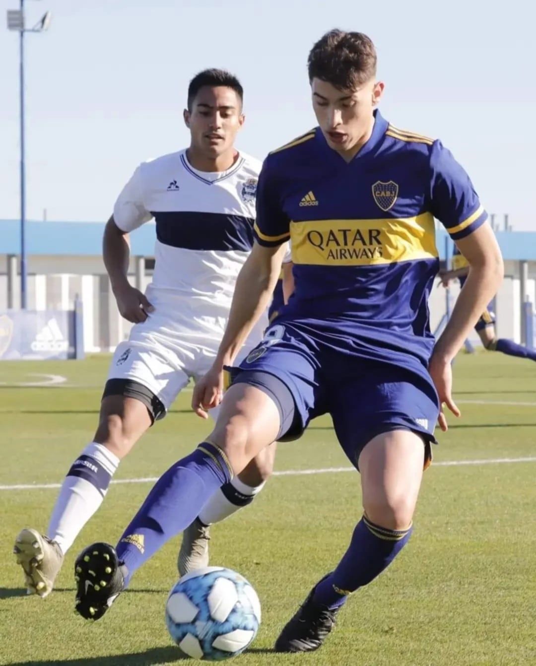 Federico Aguirre, el 9 puntano de la reserva de Boca.