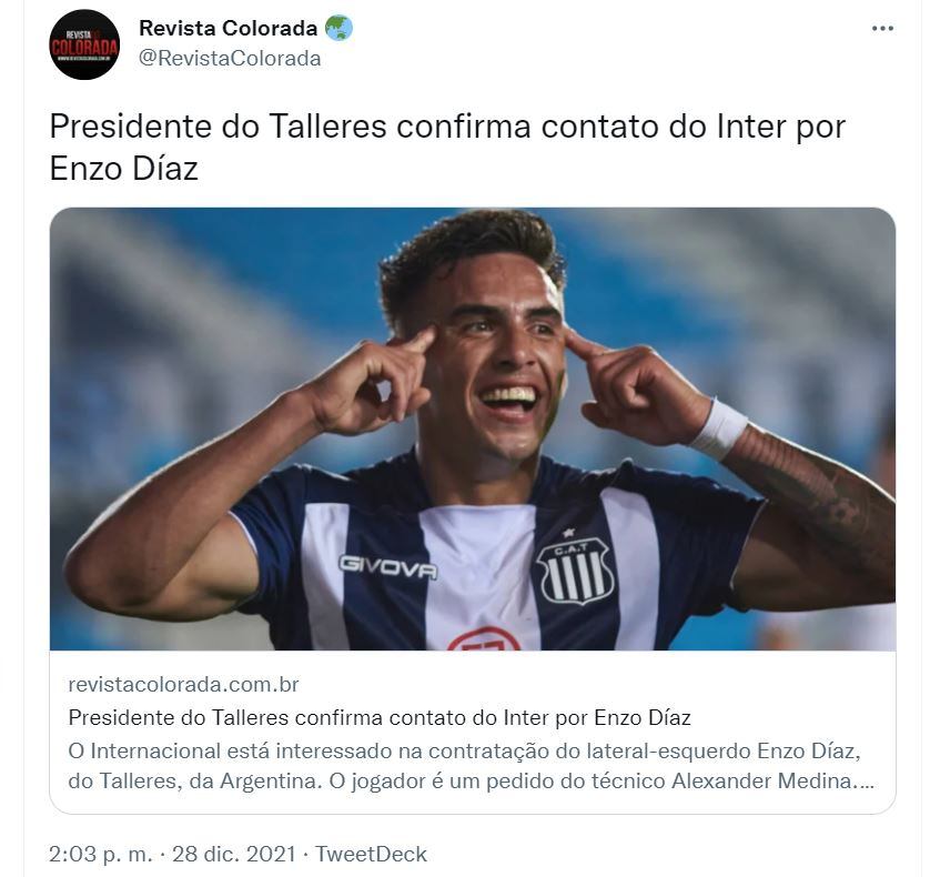 El defensor fue uno de los mejores jugadores de la T en el torneo 2021 y en la Copa Argentina