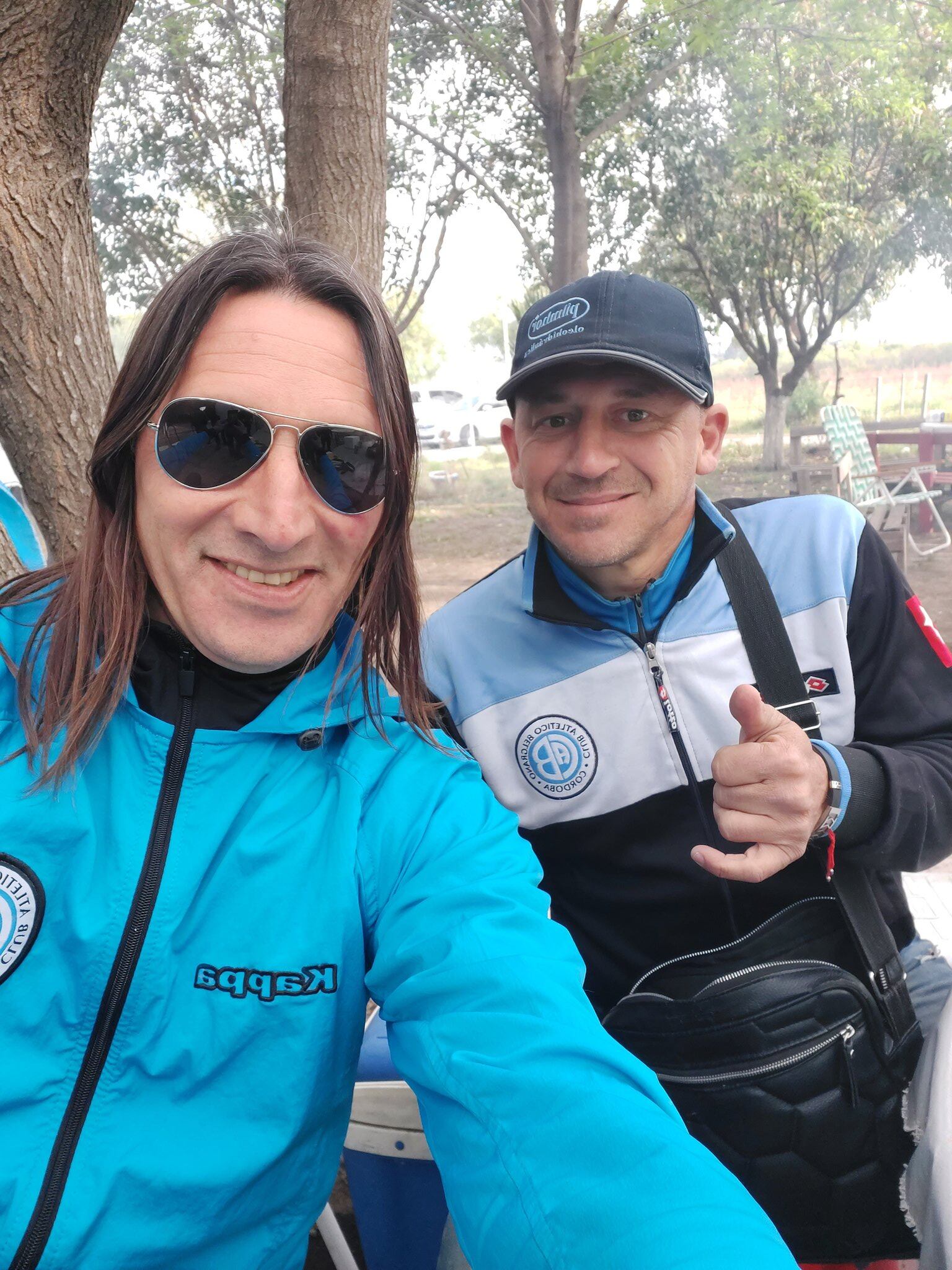 Juanca Olave en el estadio porteño.