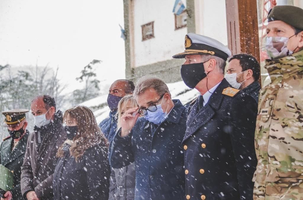 El jefe de gabinete municipal, Mario Daniele, participó del acto por el 8vo Aniversario Agrupación XIX de Gendarmería Nacional.