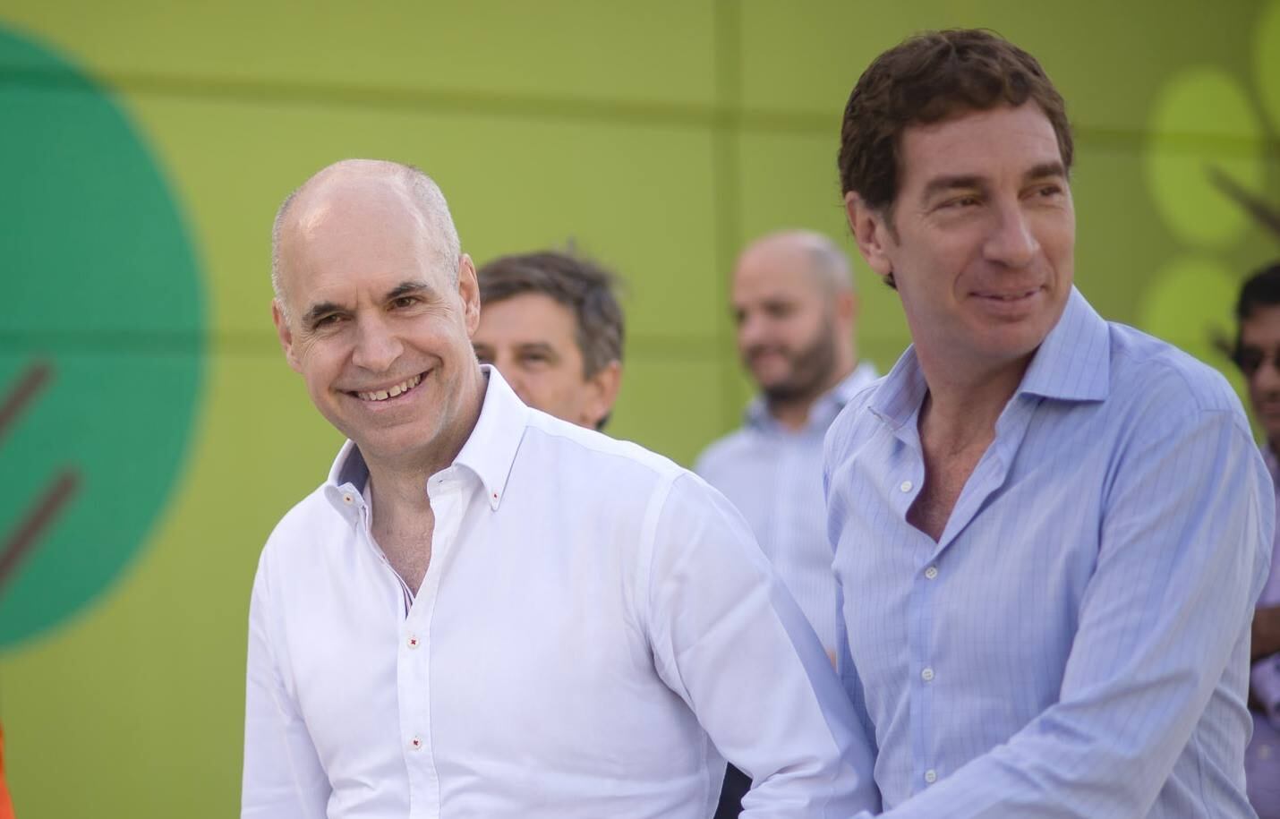 Horacio Rodríguez Larreta y Diego Santilli. Santilli busca sacar a Axel Kicillof. 