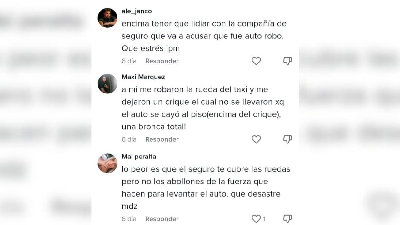 Los usuarios de TikTok se mostraron indignados frente al robo que sufrió la mendocina