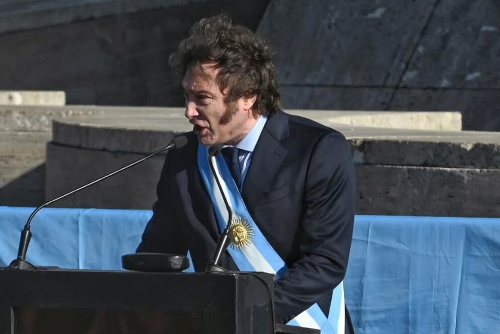 Javier Milei, en Rosario