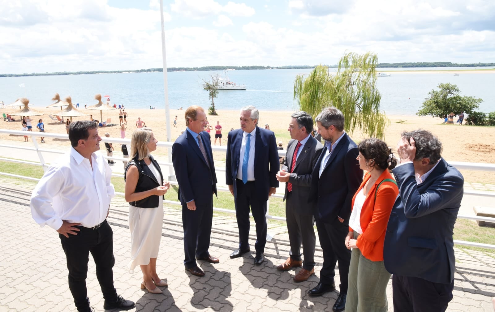 Visita de Alberto Fernández a Concepción del Uruguay.