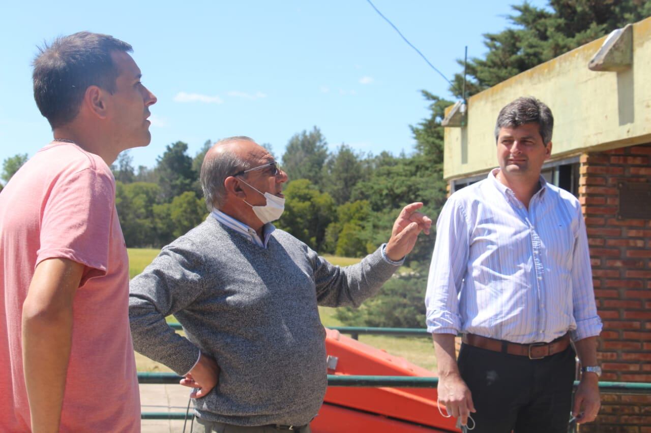 Visita del intendente Carlos Sánchez al Aeródromo Municipal