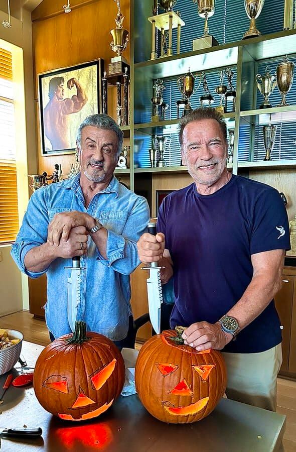 Sylvester Stallone y Arnold Schwarzenegger.