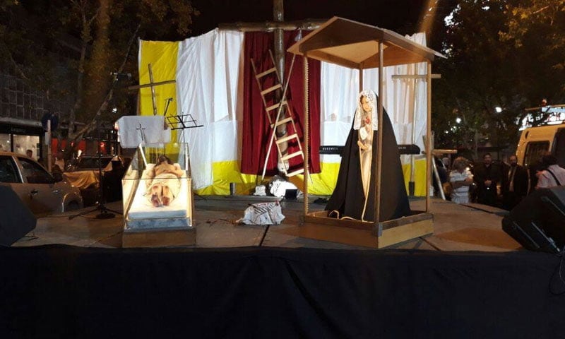 El tradicional Vía Crucis del Encuentro en San Rafael.