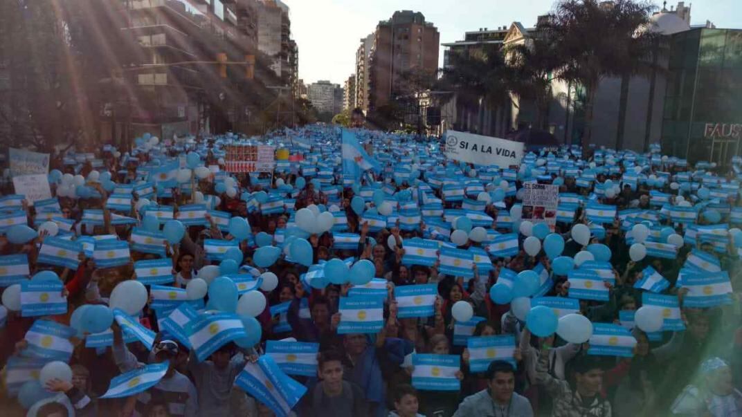 MARCHA POR LA VIDA. (Ramiro Pereyra/La Voz)