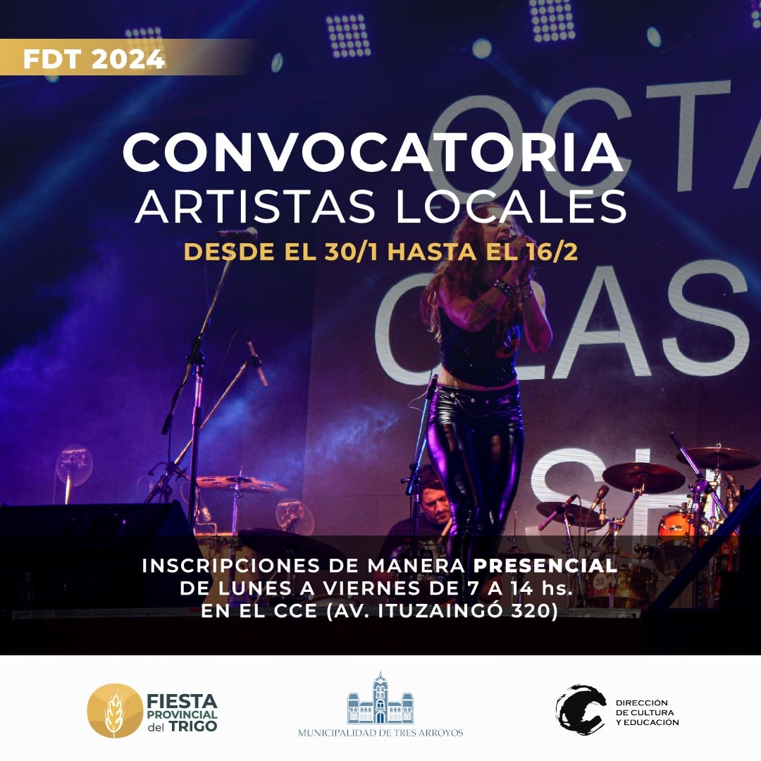 55º Fiesta Provincial del Trigo: Convocatoria abierta