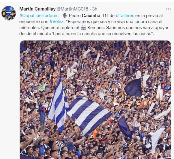 A estadio lleno. Pedro Caixinha siente que la presión le jugará a favor en Talleres.