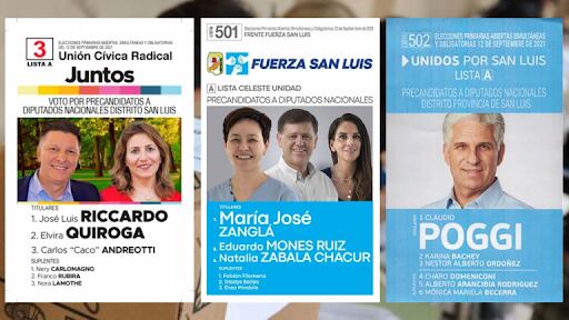 Candidatos a Diputados Nacionales por San Luis