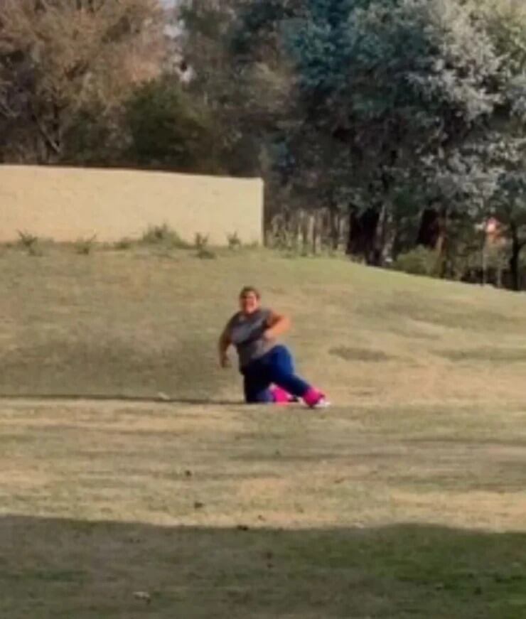 La hermana de Thiago Medina haciendo gimnasia para seguir en Cuestión de Peso