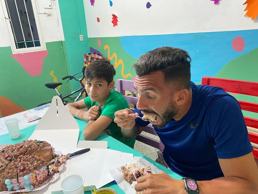 Joaquín Nahuel junto a Carlos Tevez. (Foto: Instagram)