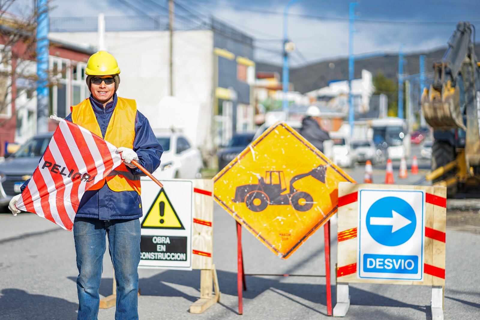 Comenzó en Ushuaia la obra del nuevo acueducto y el azud