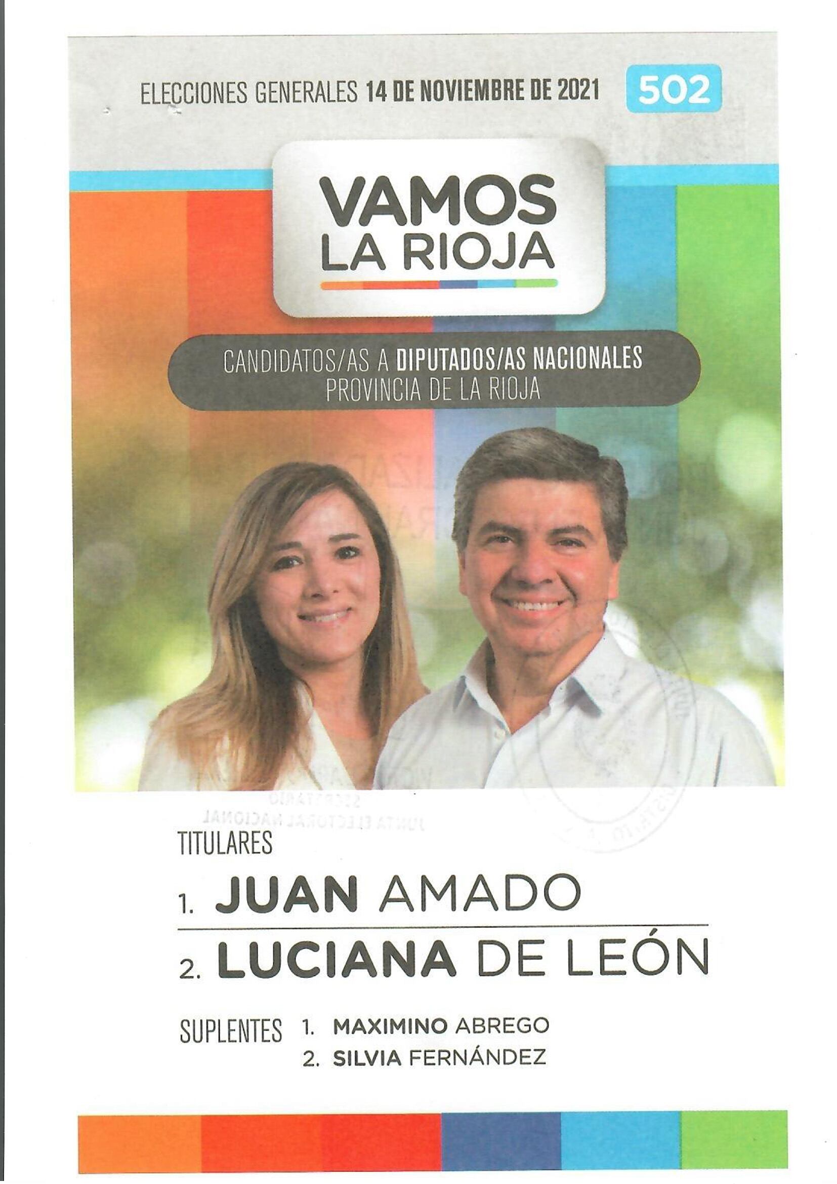 Estas son las boletas habilitadas para las elecciones generales en La Rioja.