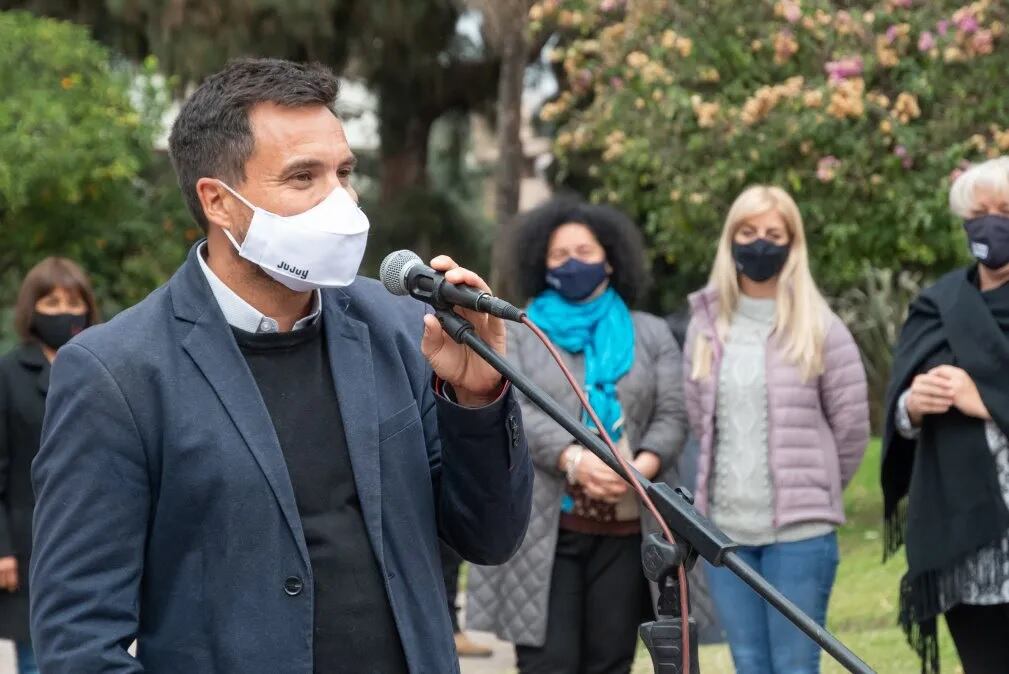 El ministro de Cultura y Turismo de Jujuy, Federico Posadas, en la apertura de la temporada invernal.