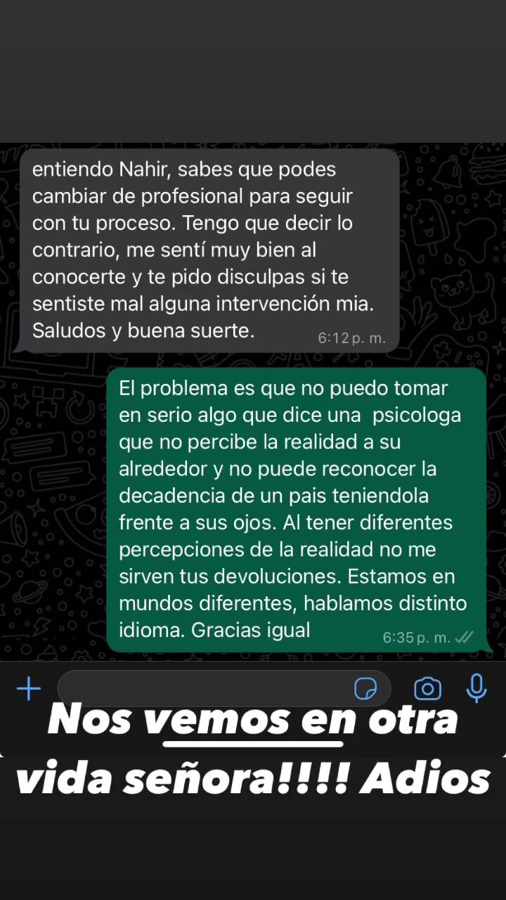 La hermana de Tagui quedó decepcionada tras el encuentro virtual.