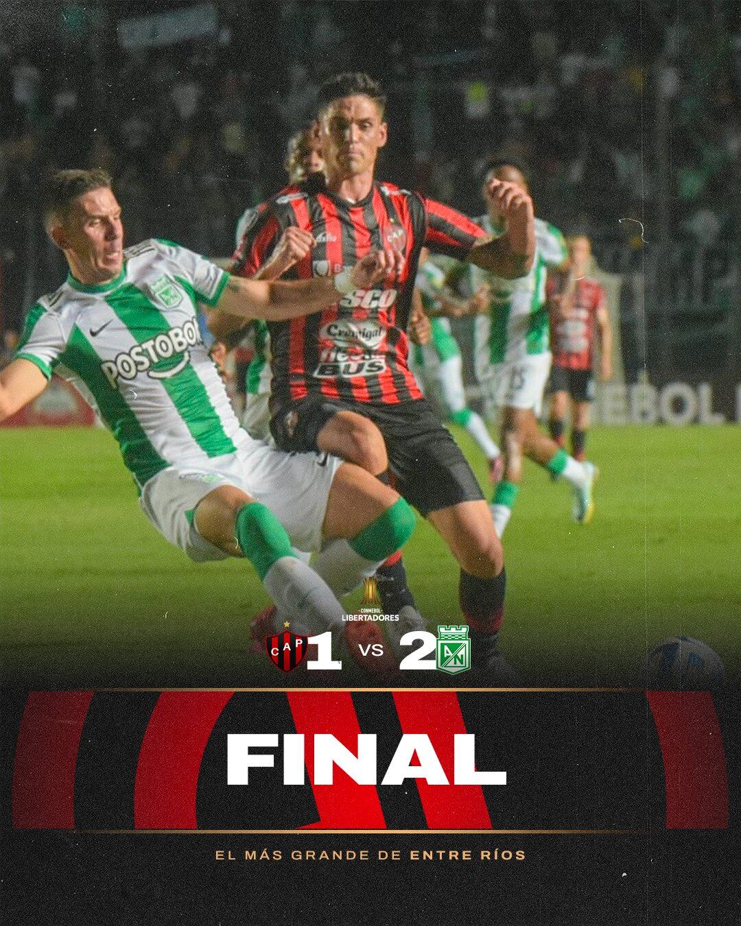 Patronato perdió en su debut en la Libertadores.