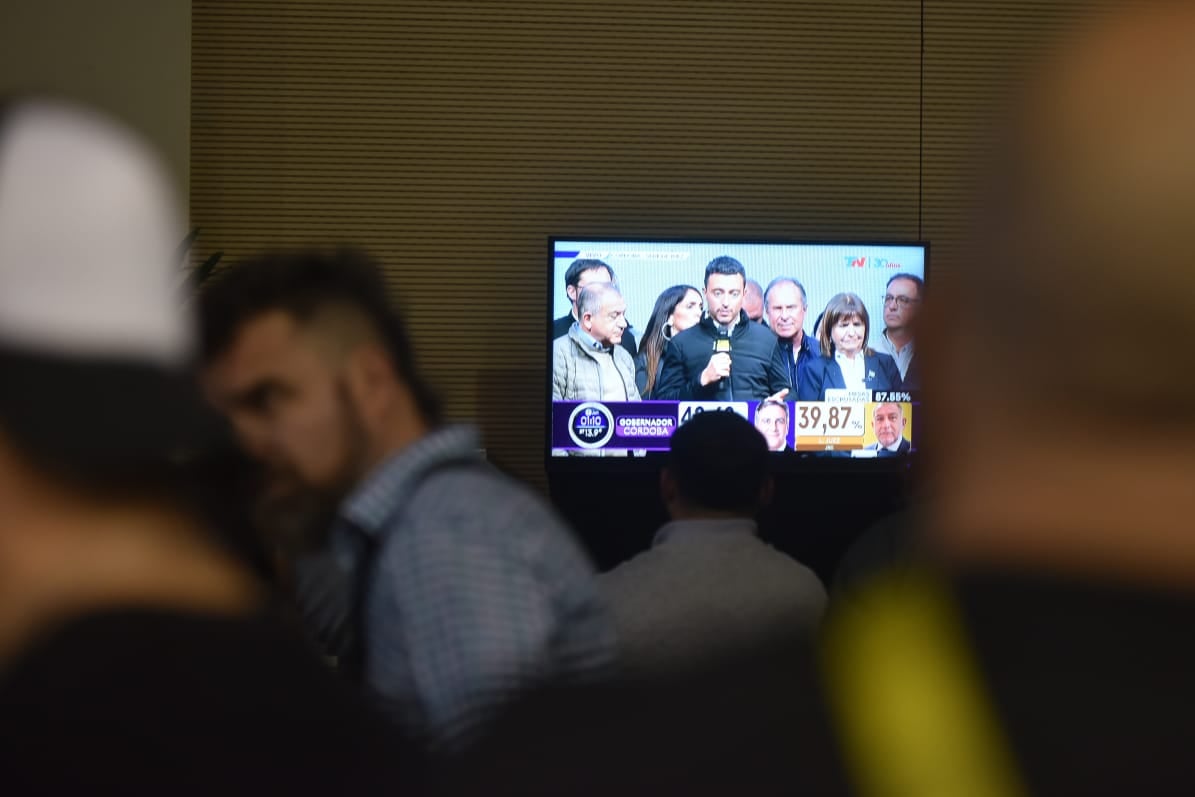 Luis Juez habló desde el búnker de Juntos por Córdoba. (Javier Ferreyra / La Voz)