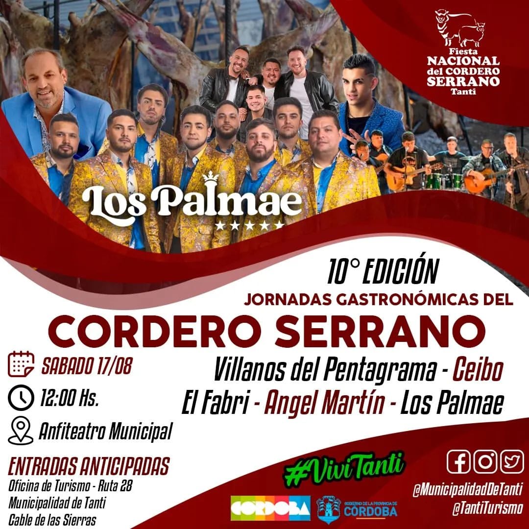 Se viene la 10ma edición del cordero serrano en Córdoba.