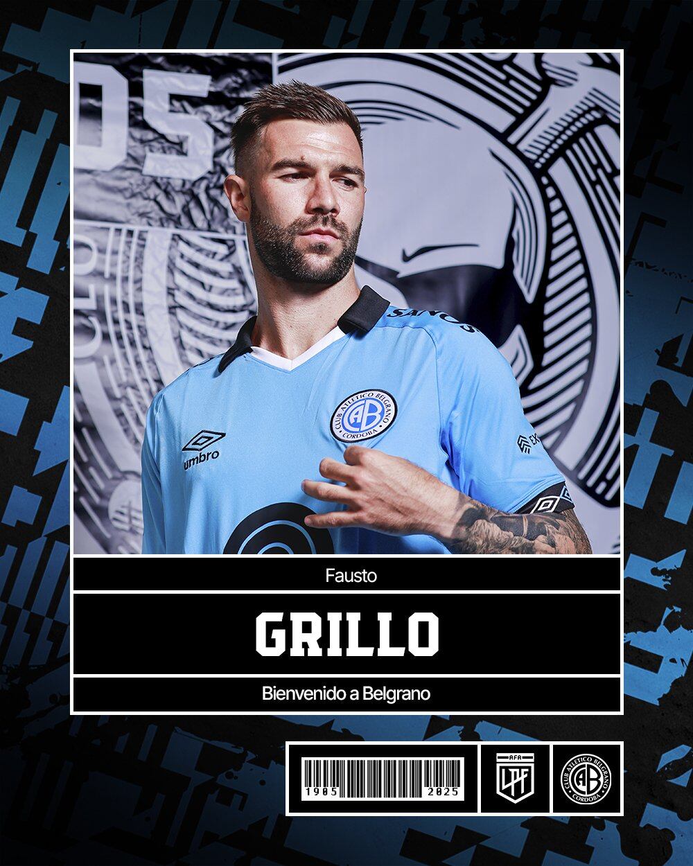 Fausto Grillo el nuevo jugador de Belgrano (Prensa Belgrano).