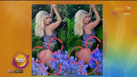 Wanda Nara abusó del Photoshop.