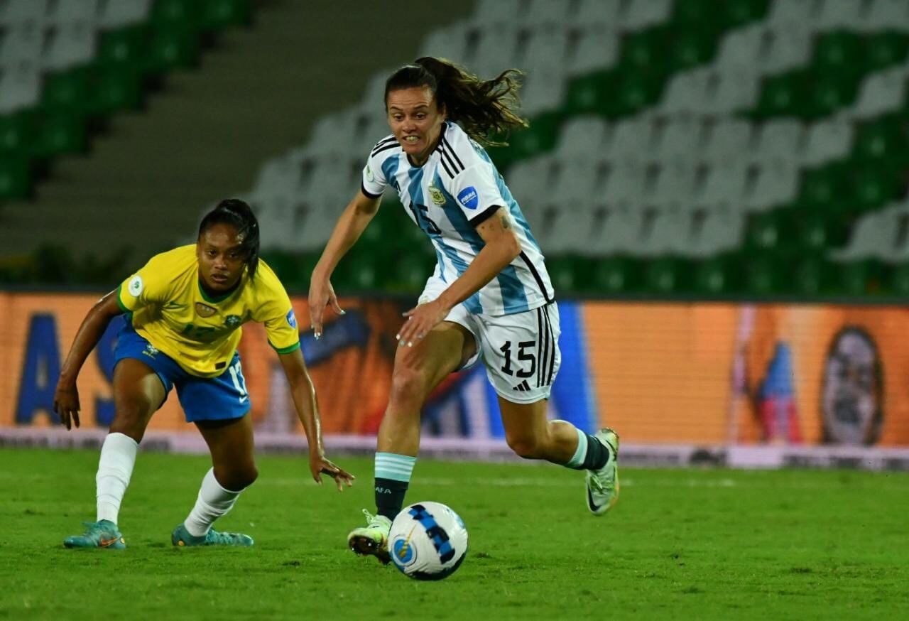 Argentina cayó 4 a 0 ante Brasil en el inicio de la copa América femenina. (Prensa Selección Argentina)