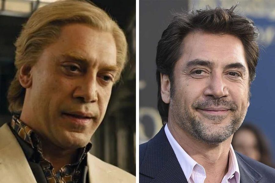 Javier Bardem en 2012 y en el presente