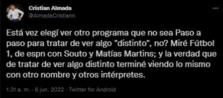 La reacción de los usuarios ante el nuevo programa de ESPN, Fútbol 1.