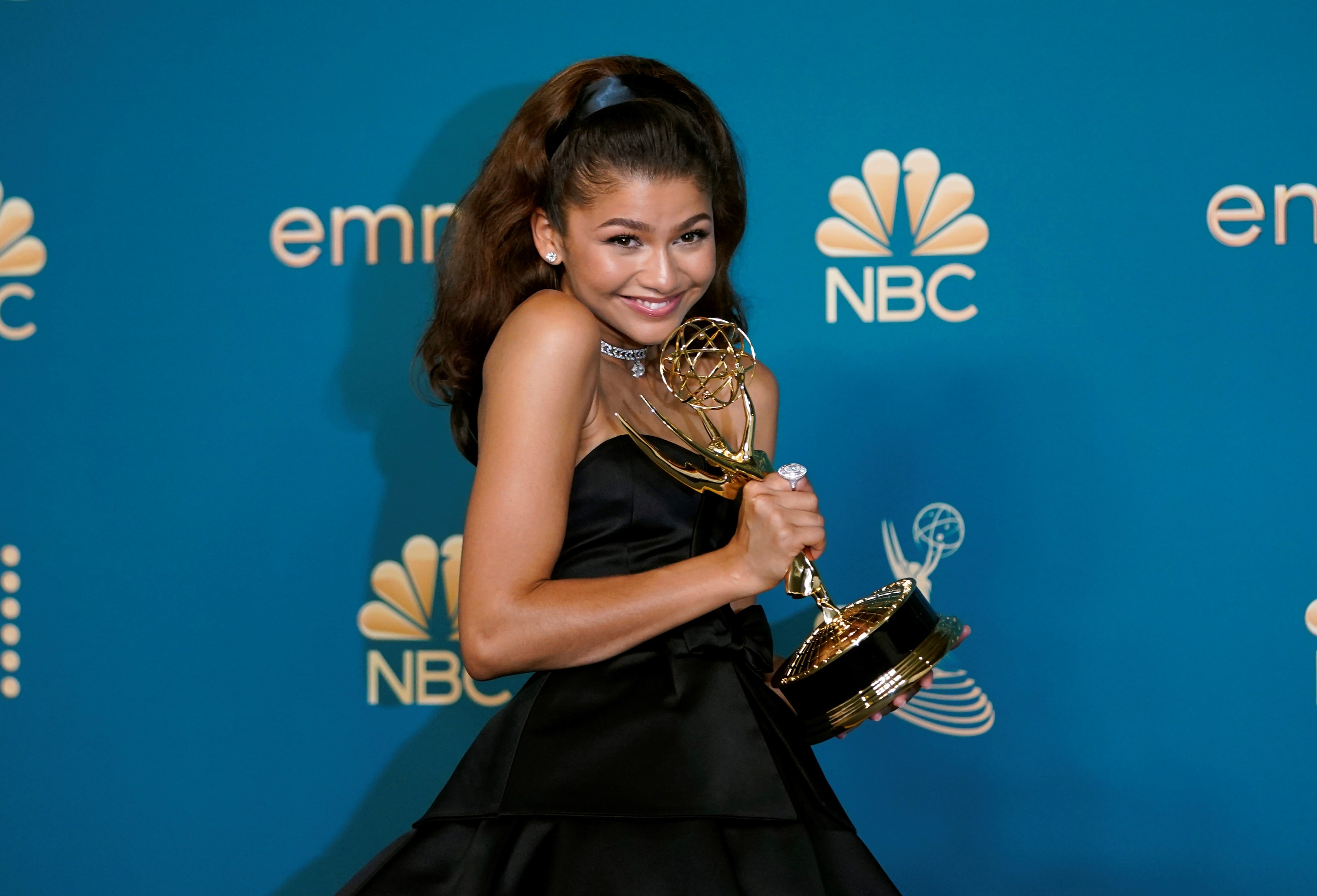 Zendaya, elegida mejor actriz de drama en los Emmy 2022 por su trabajo en "Euphoria". (AP)