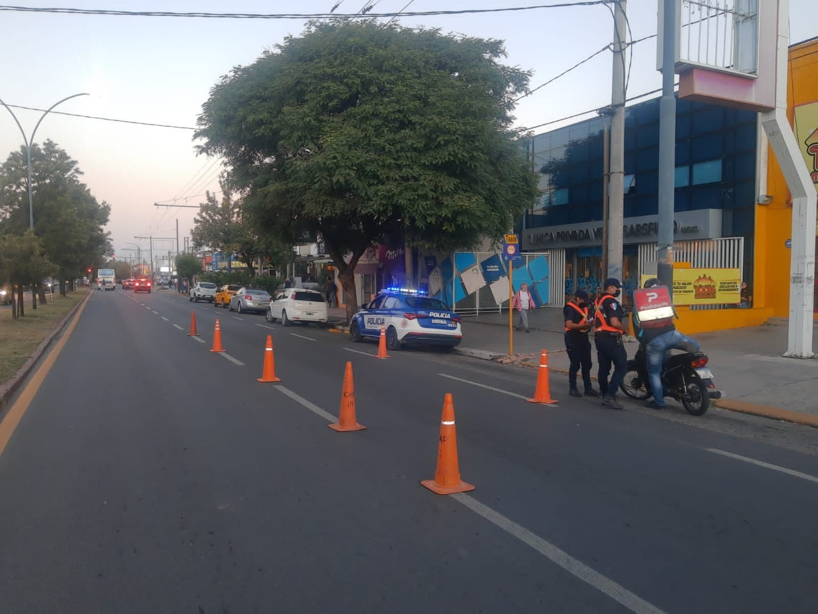 Los controles se desplegaron en diferentes puntos de la ciudad de Córdoba.