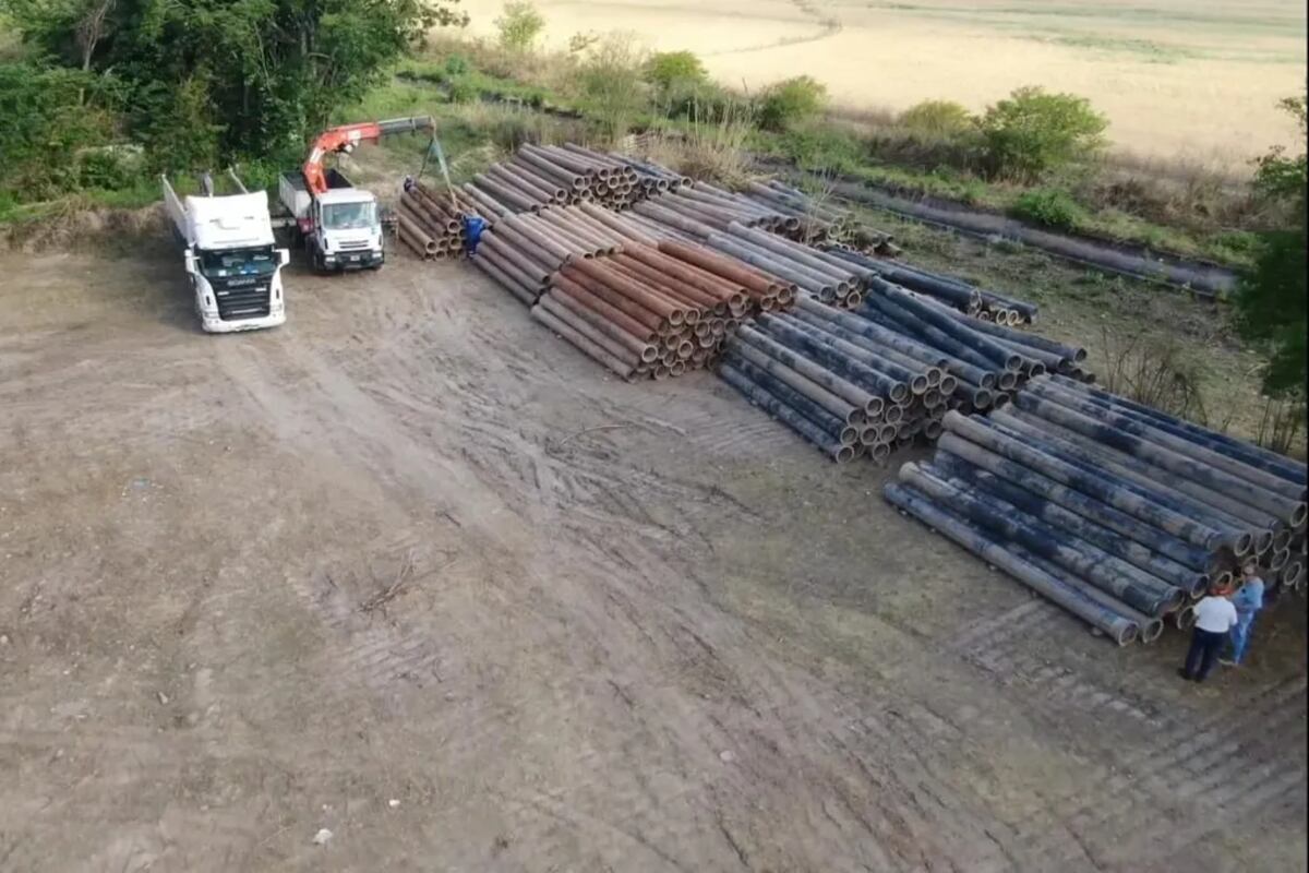 Agua Potable de Jujuy recuperó un cuantioso lote de caños de 350 mm y los usará en una megaobra