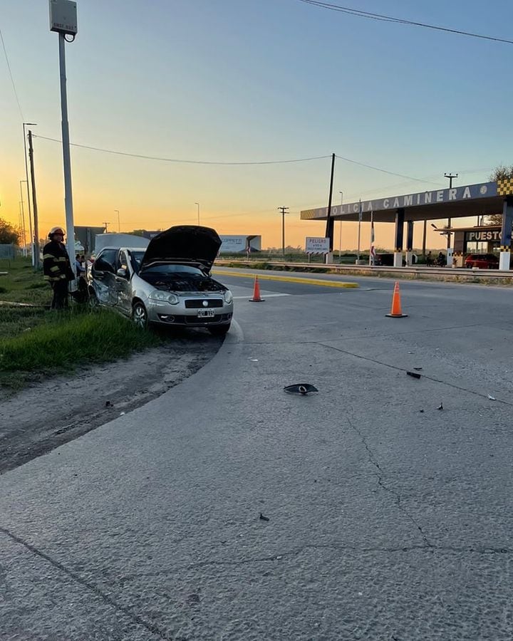 Accidente en el acceso a la ciudad