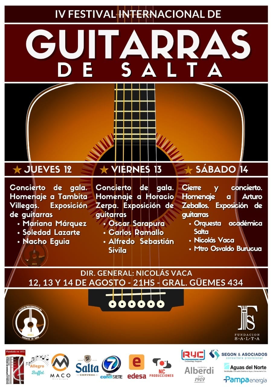 El evento es del jueves 12 al sábado 14 de agosto.