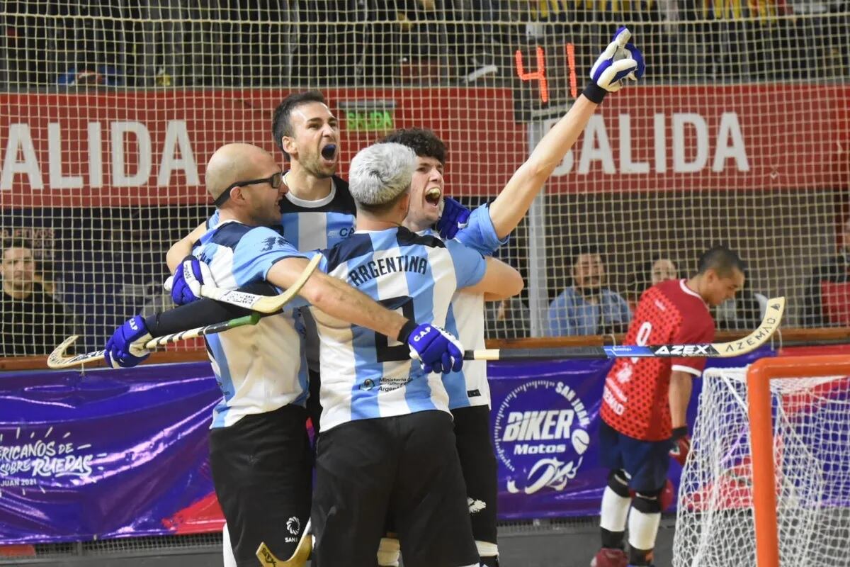 Argentina campeón en hockey sobre patines masculino.