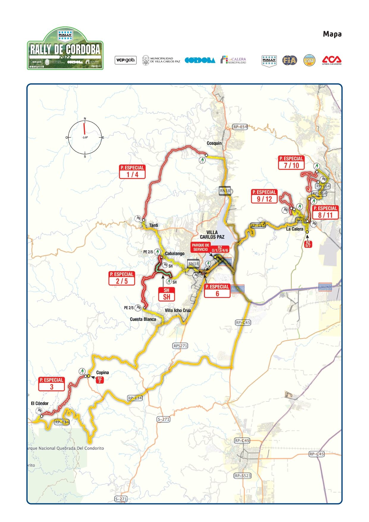 Mapas del Rally