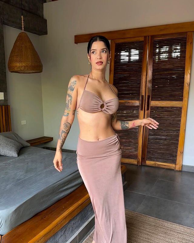 La modelo deslumbró con su conjunto que destacó su gran figura en las redes sociales / Foto: Instagram