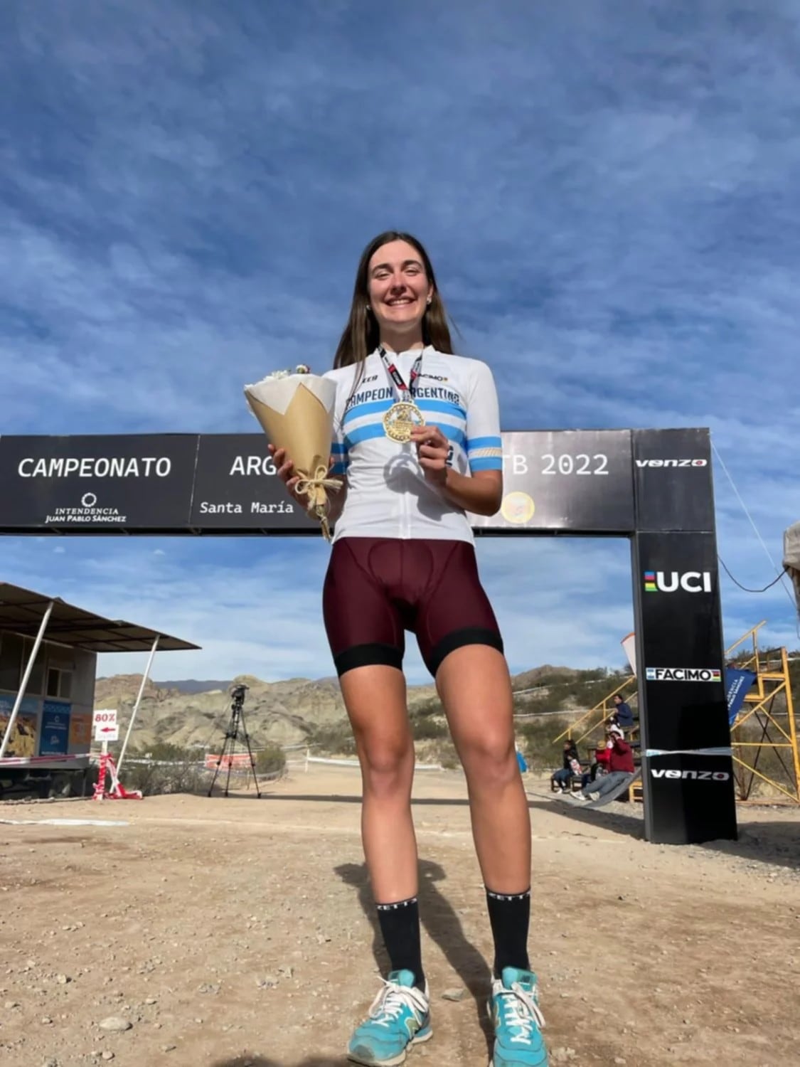 Francisca Chiesa Bachey, la biker villamercedina se consagró a nivel nacional