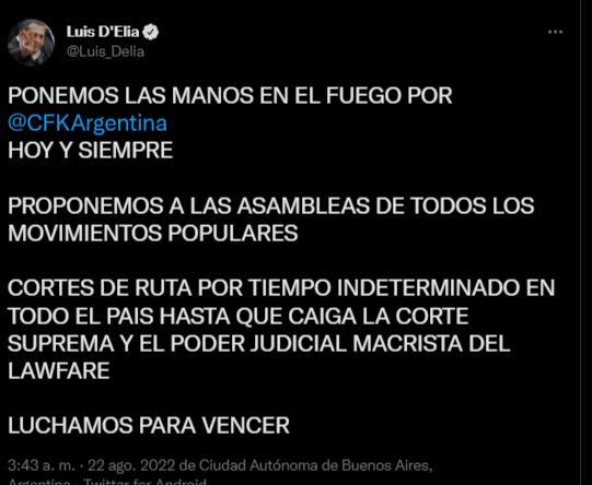 La defensa de los bloques más duros del oficialismo en defensa de Cristina Kirchner-