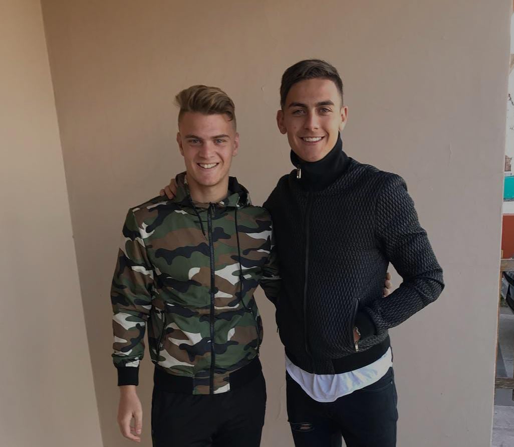 Lucas Beltrán y Paulo Dybala en Instituto, cuando eran unos incipientes jugadores.