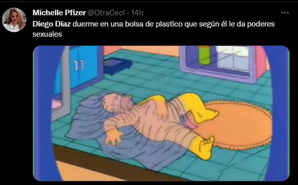 Los memes sobre el descuido de Diego Díaz.