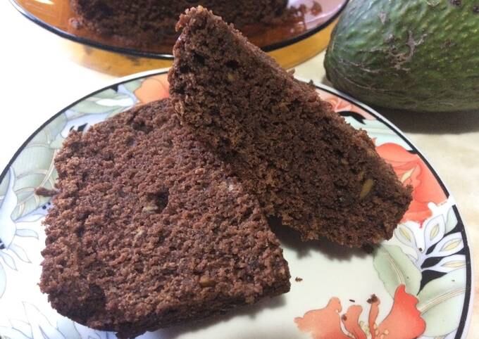 Budín vegano de palta y cacao