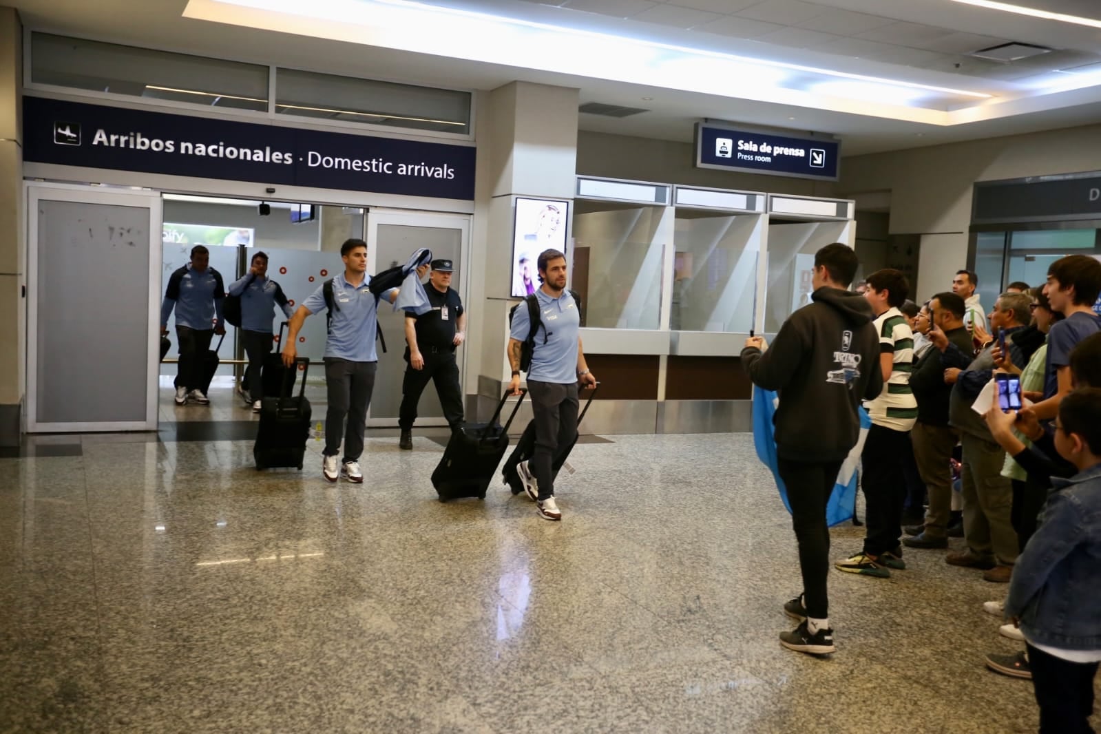 Sensación por la llegada de Los Pumas a Mendoza, de cara a la fecha del Rugby Championship contra los All Blacks en el Malvinas Argentinas.