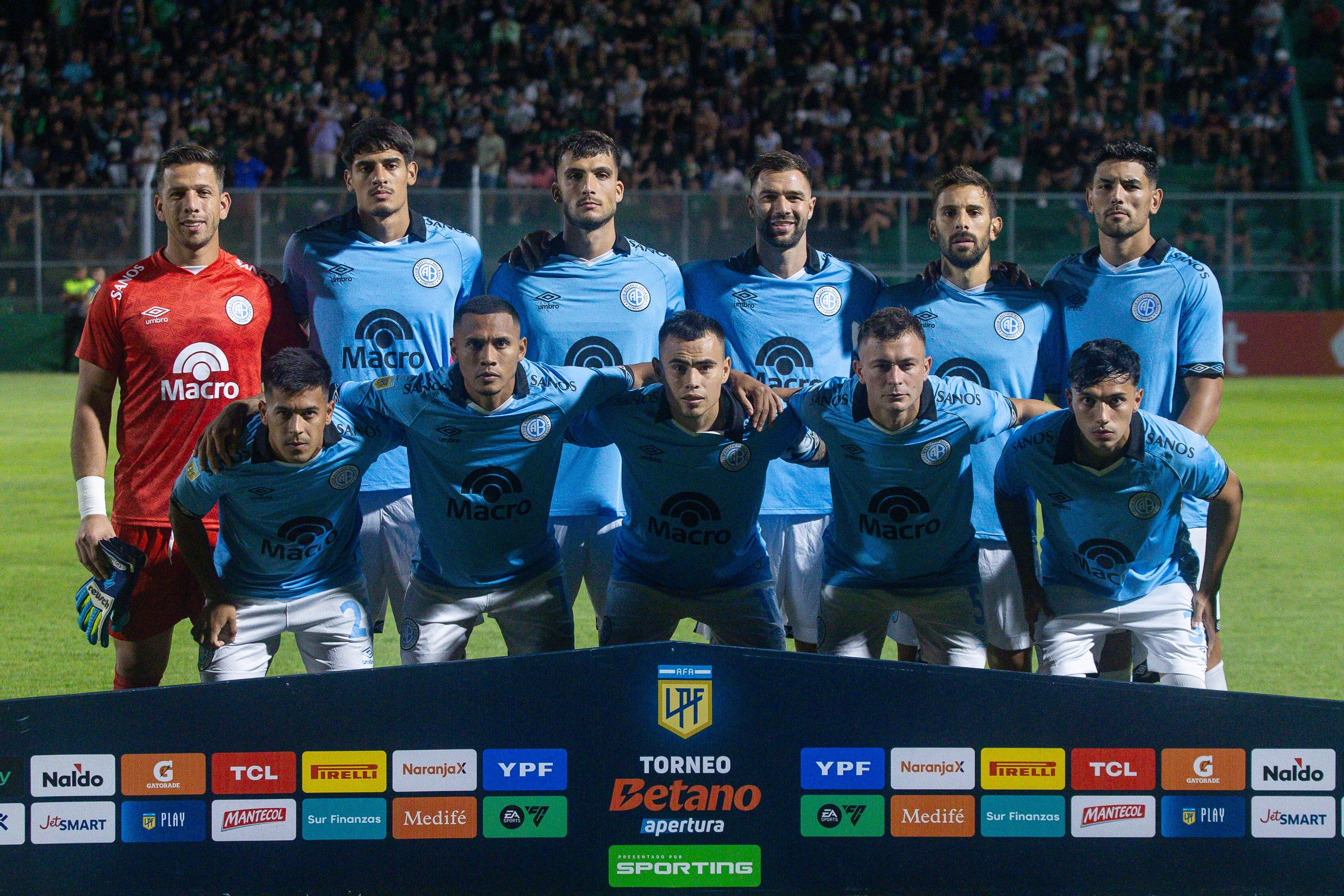 La formación de Belgrano en San Juan. (Prensa Belgrano).