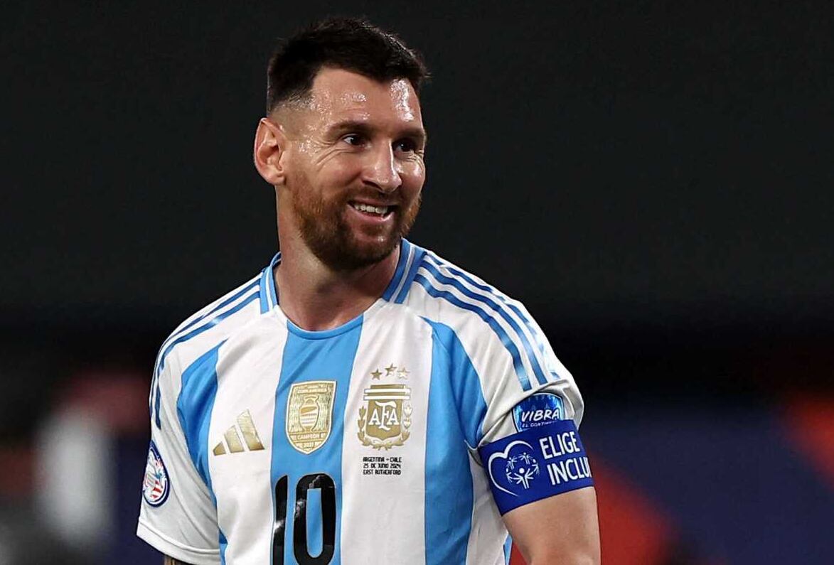 Lionel Messi con la camiseta de la Selección Argentina
